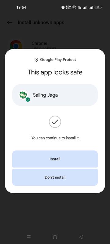 Google Play Protect: This app looks safe